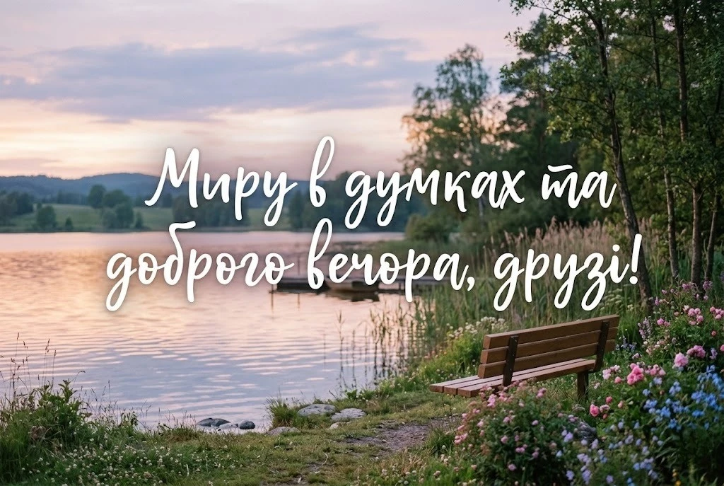 Доброго вечора та мирного відпочинку, Україно: душевні картинки та щирі побажання