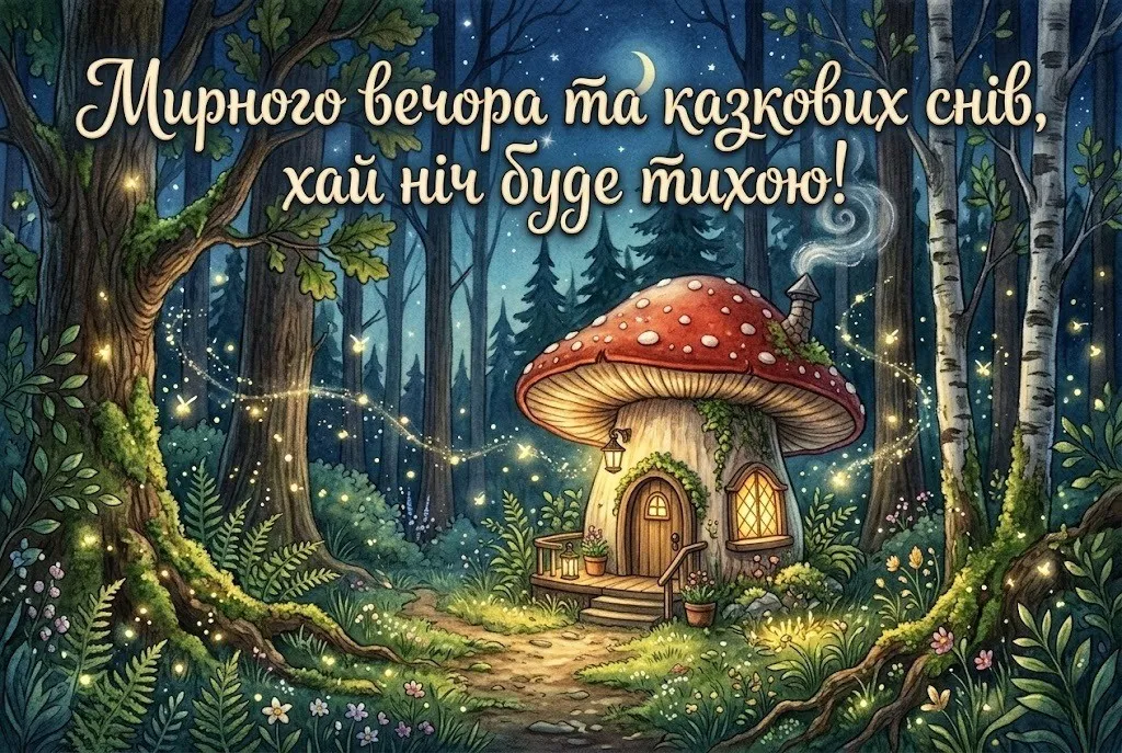 Доброго вечора та мирного відпочинку, Україно: душевні картинки та щирі побажання