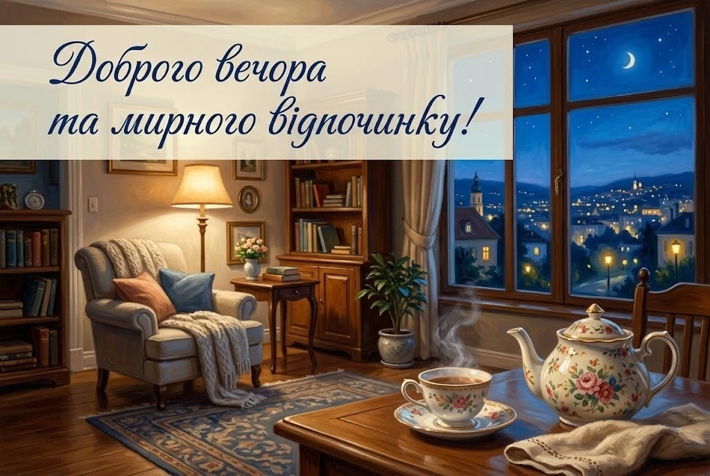 Доброго вечора та мирного відпочинку, Україно: душевні картинки та щирі побажання