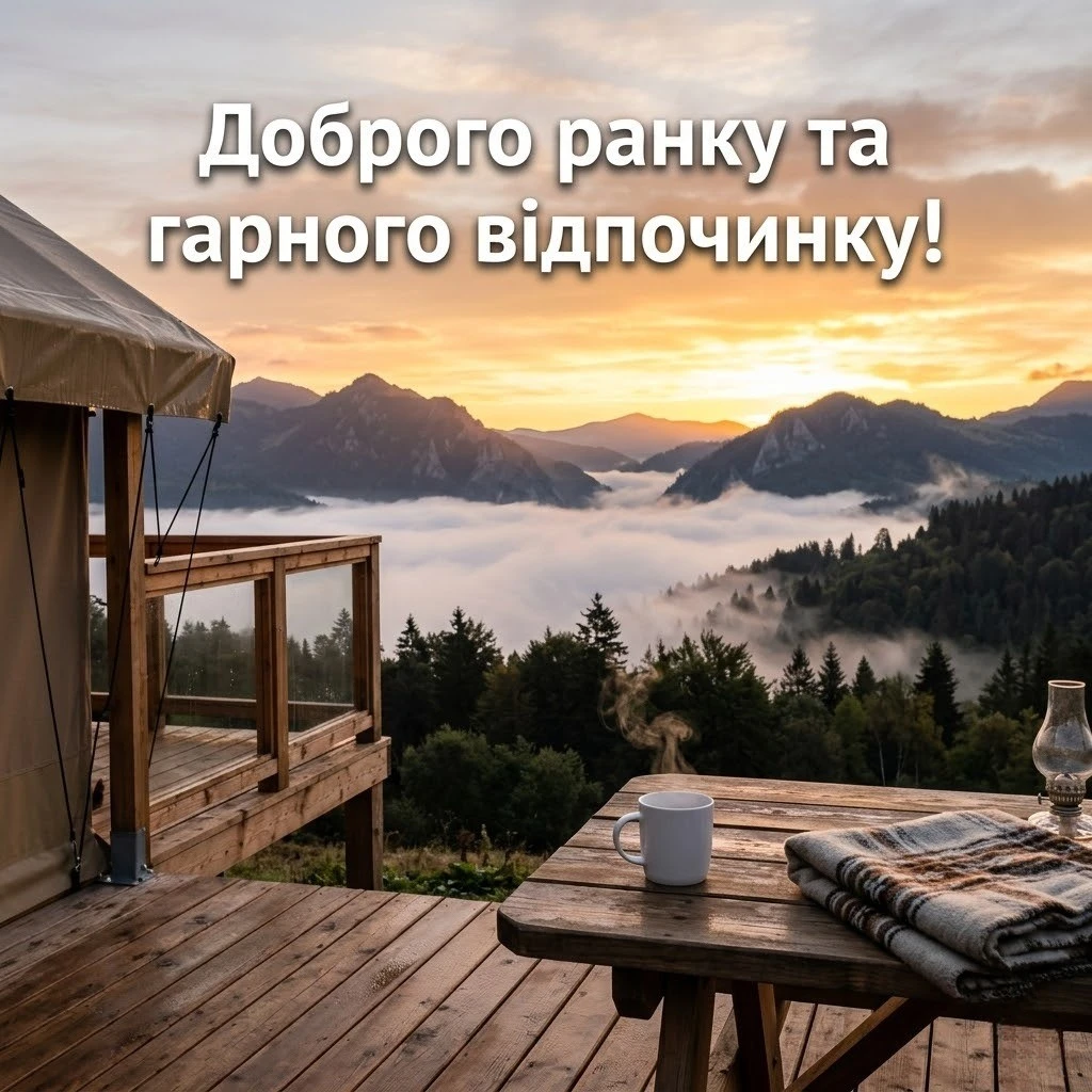 Доброго ранку та гарного відпочинку на природі: сучасні картинки для душевного настрою