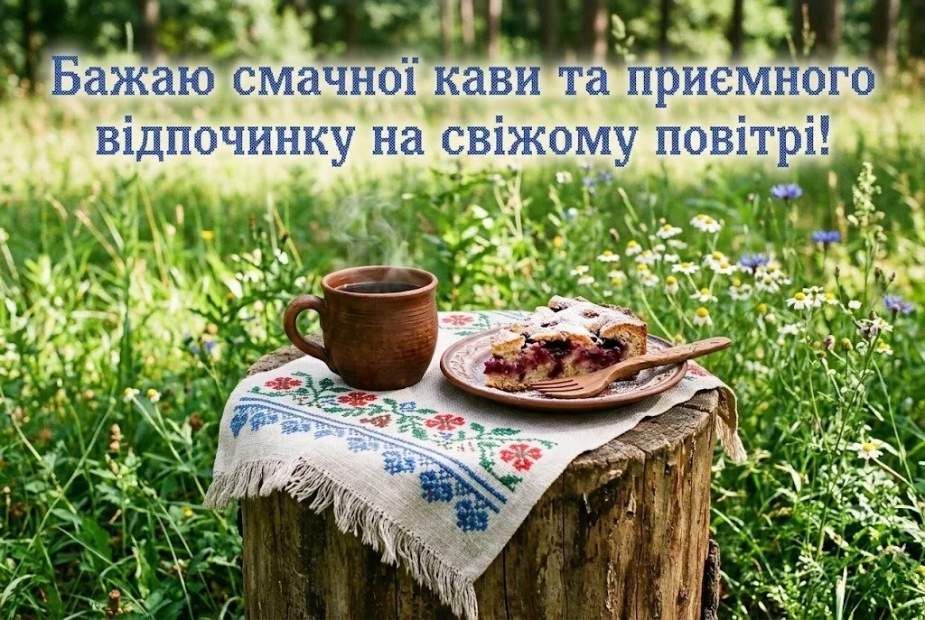 Доброго ранку та гарного відпочинку на природі: сучасні картинки для душевного настрою