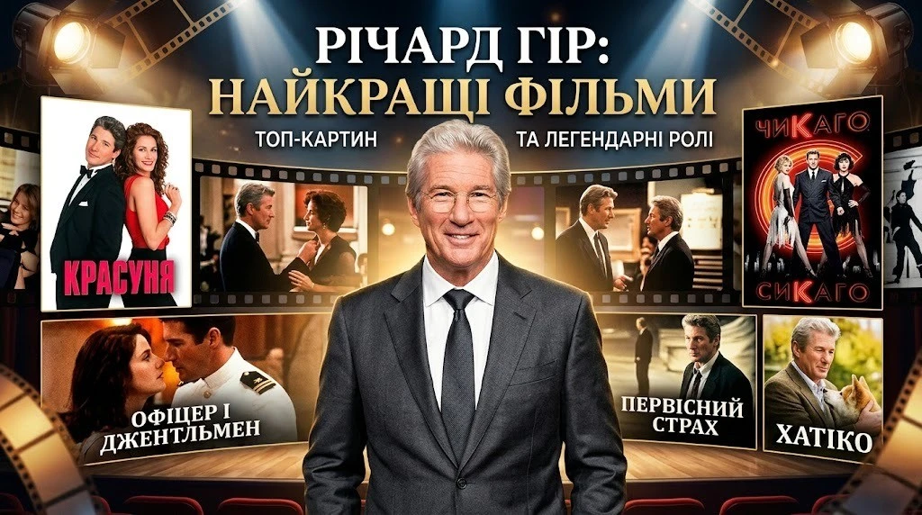 Фільми Річарда Гіра в яких він вразив усіх