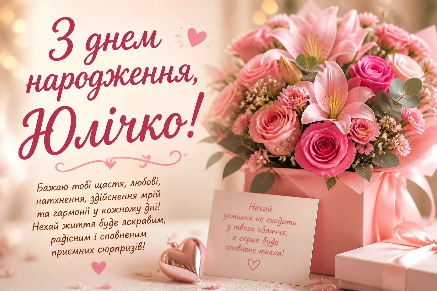 З днем народження, Юлічко: для Юлі українською