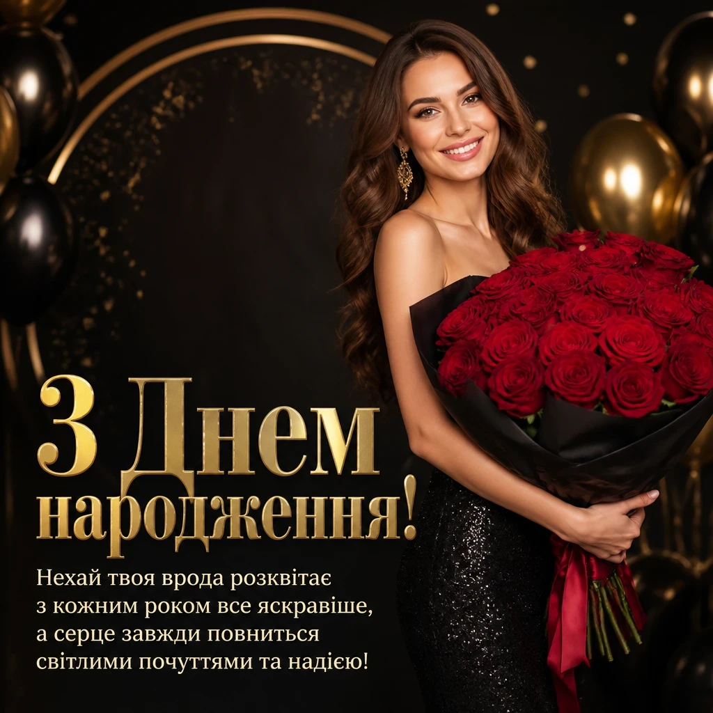люба донечка з днем народження донечко