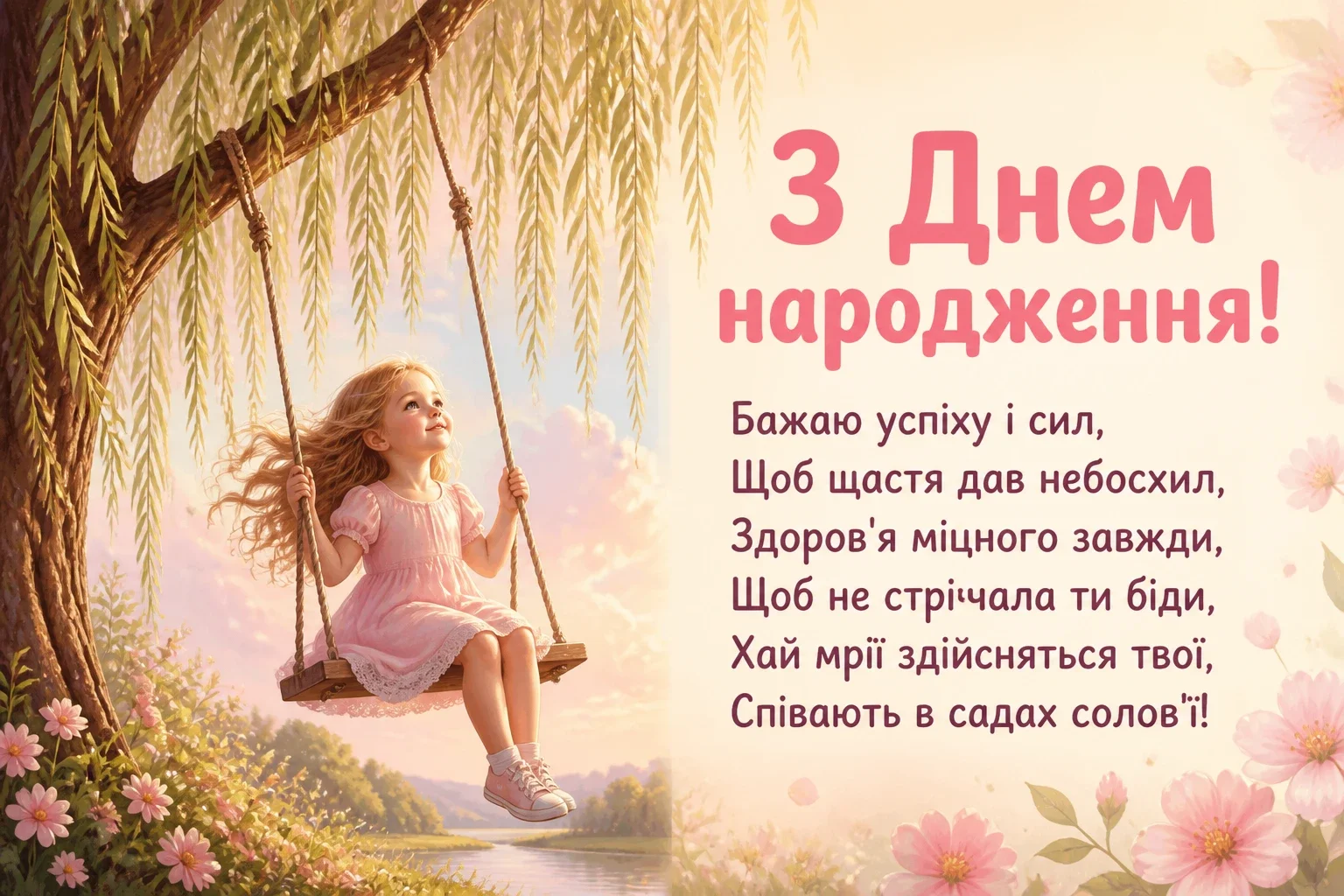 люба донечка з днем народження донечко