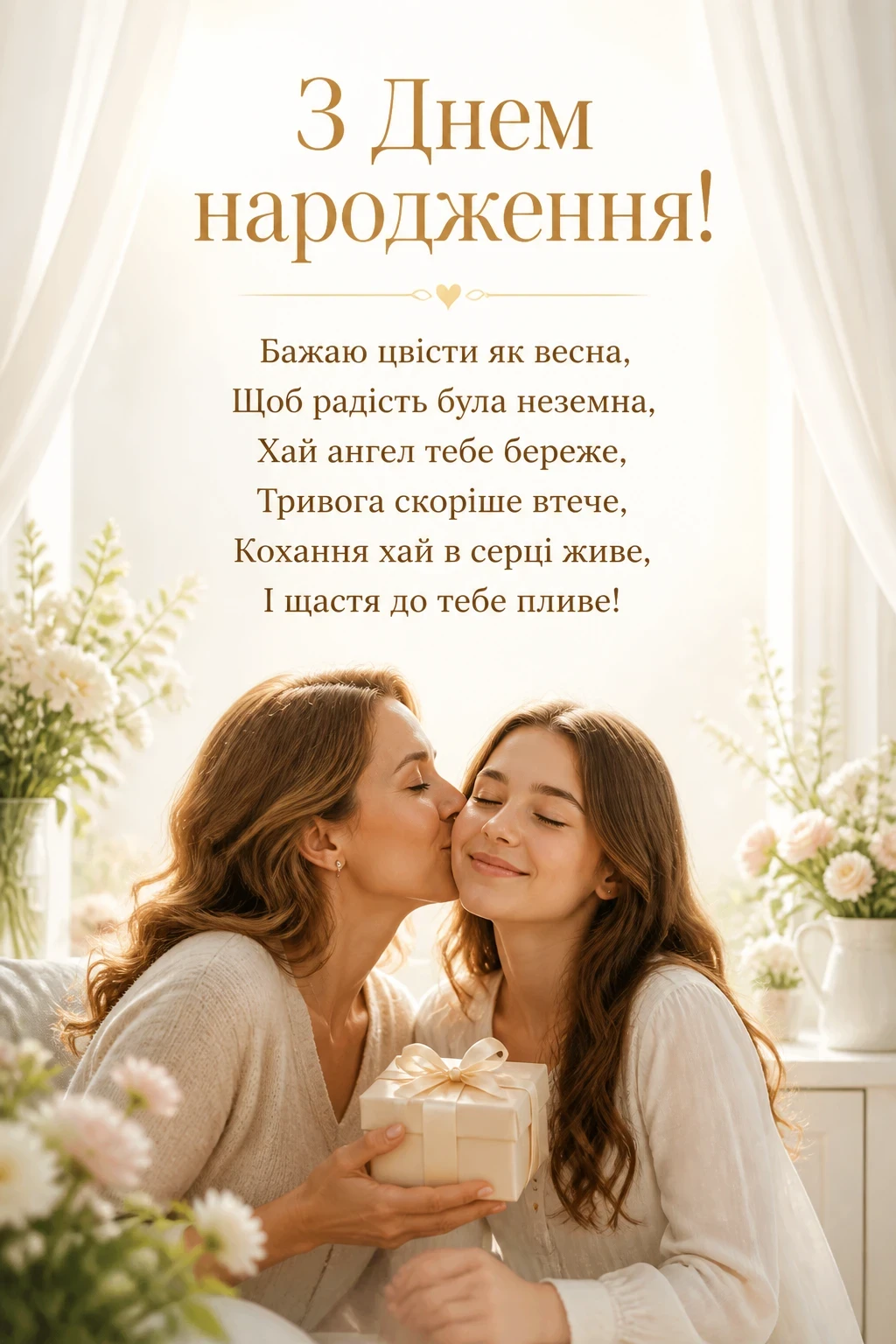 люба донечка з днем народження донечко