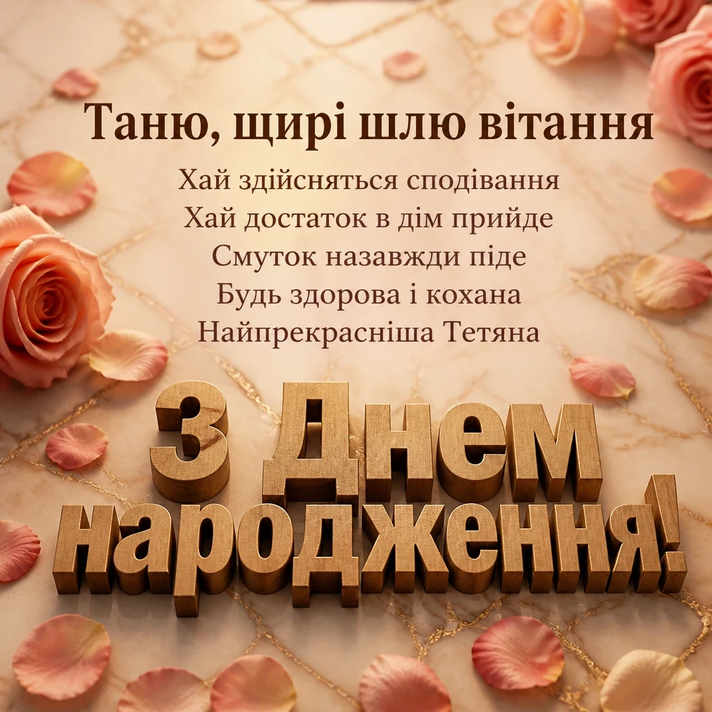 з днем народження таня з днем народження таня