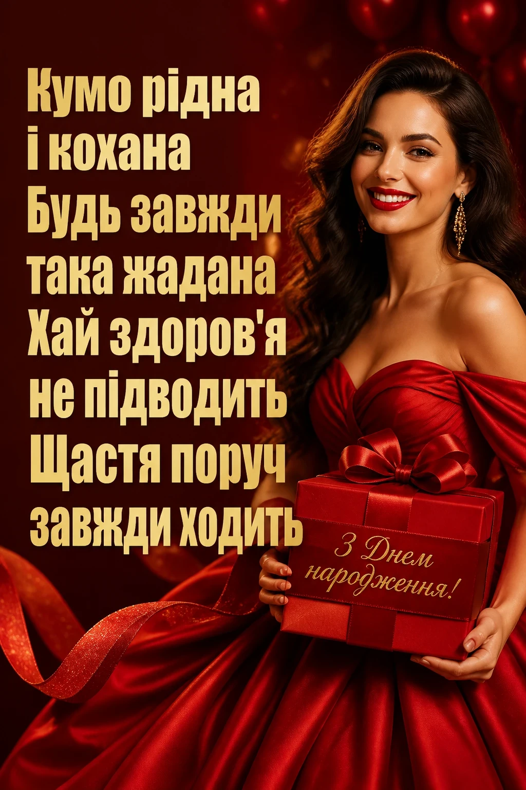 оригінальні привітання з днем народження кумі