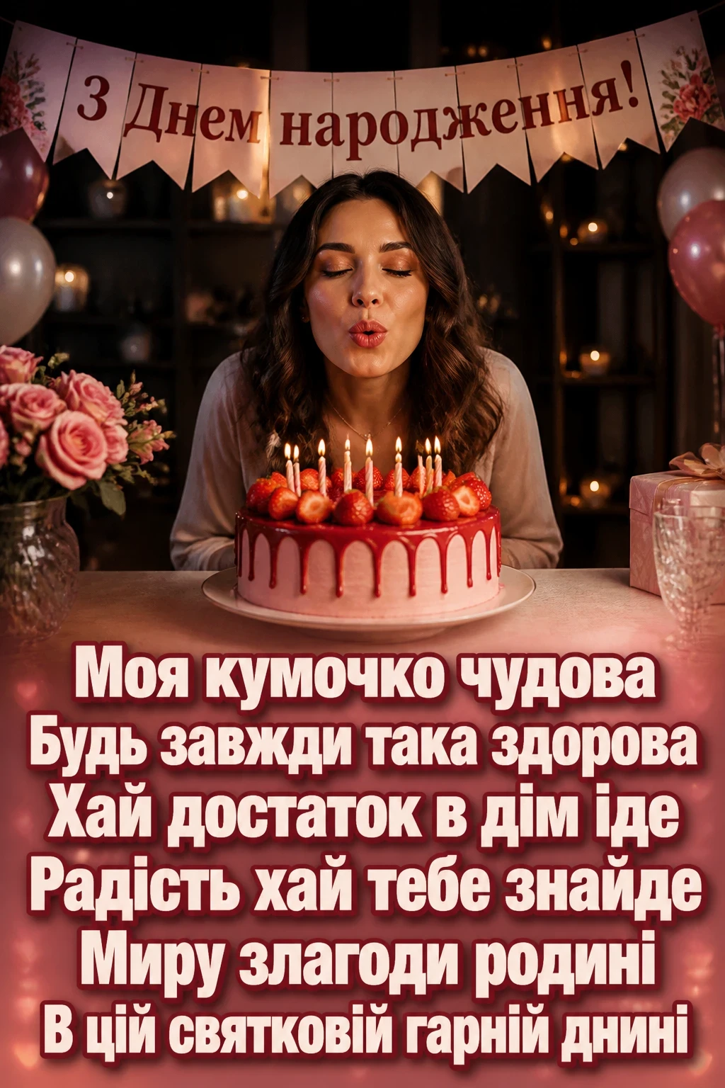 оригінальні привітання з днем народження кумі