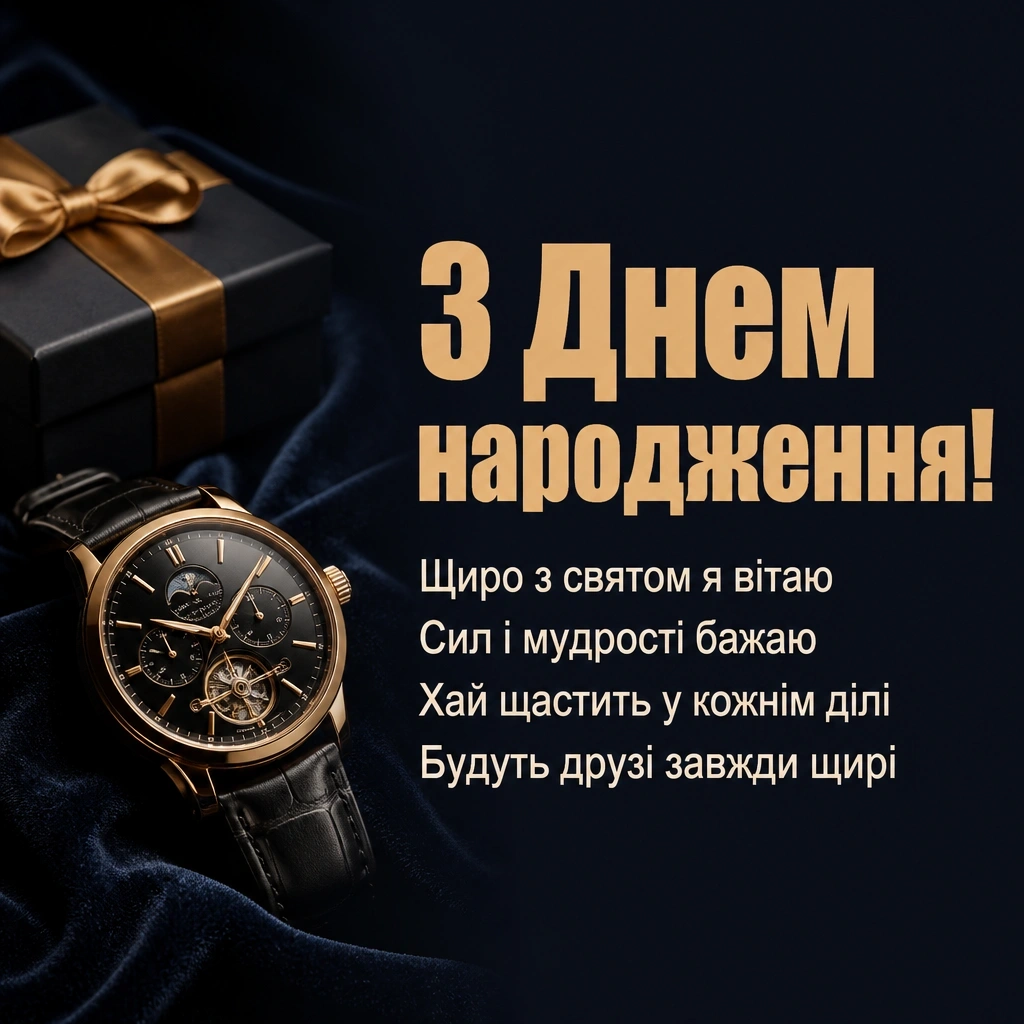 вітальні листівки з днем народження для чоловіків