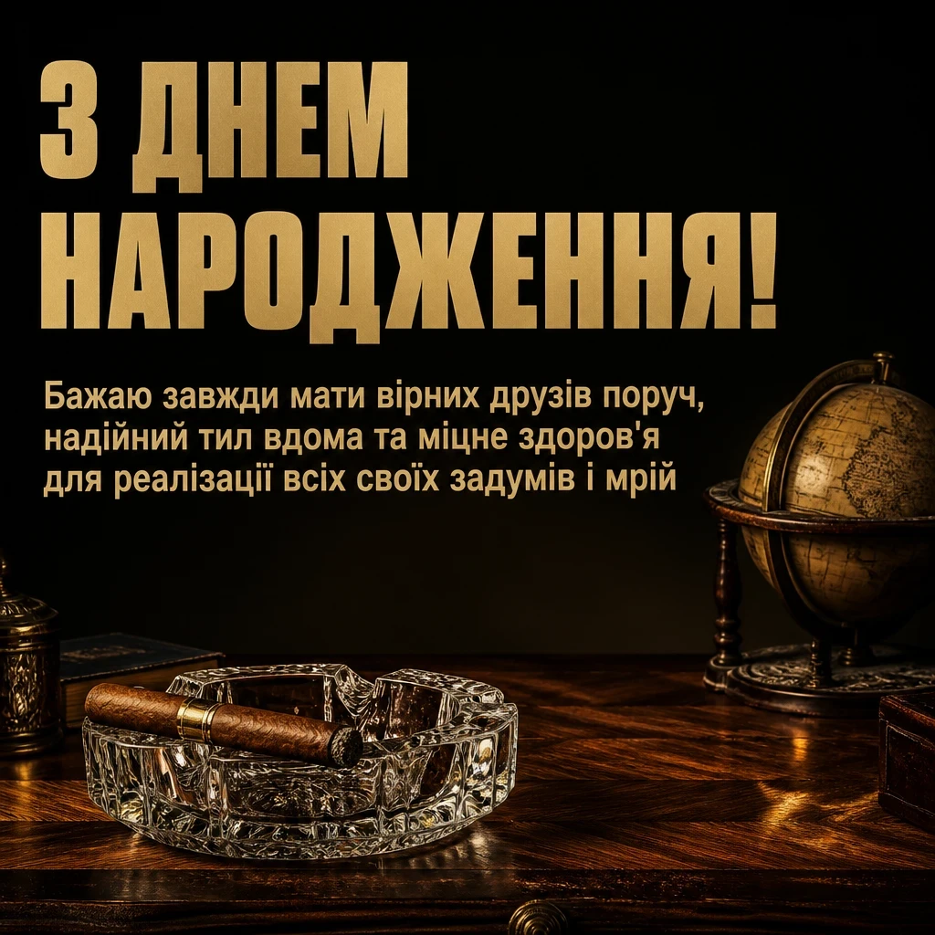 вітальні листівки з днем народження для чоловіків