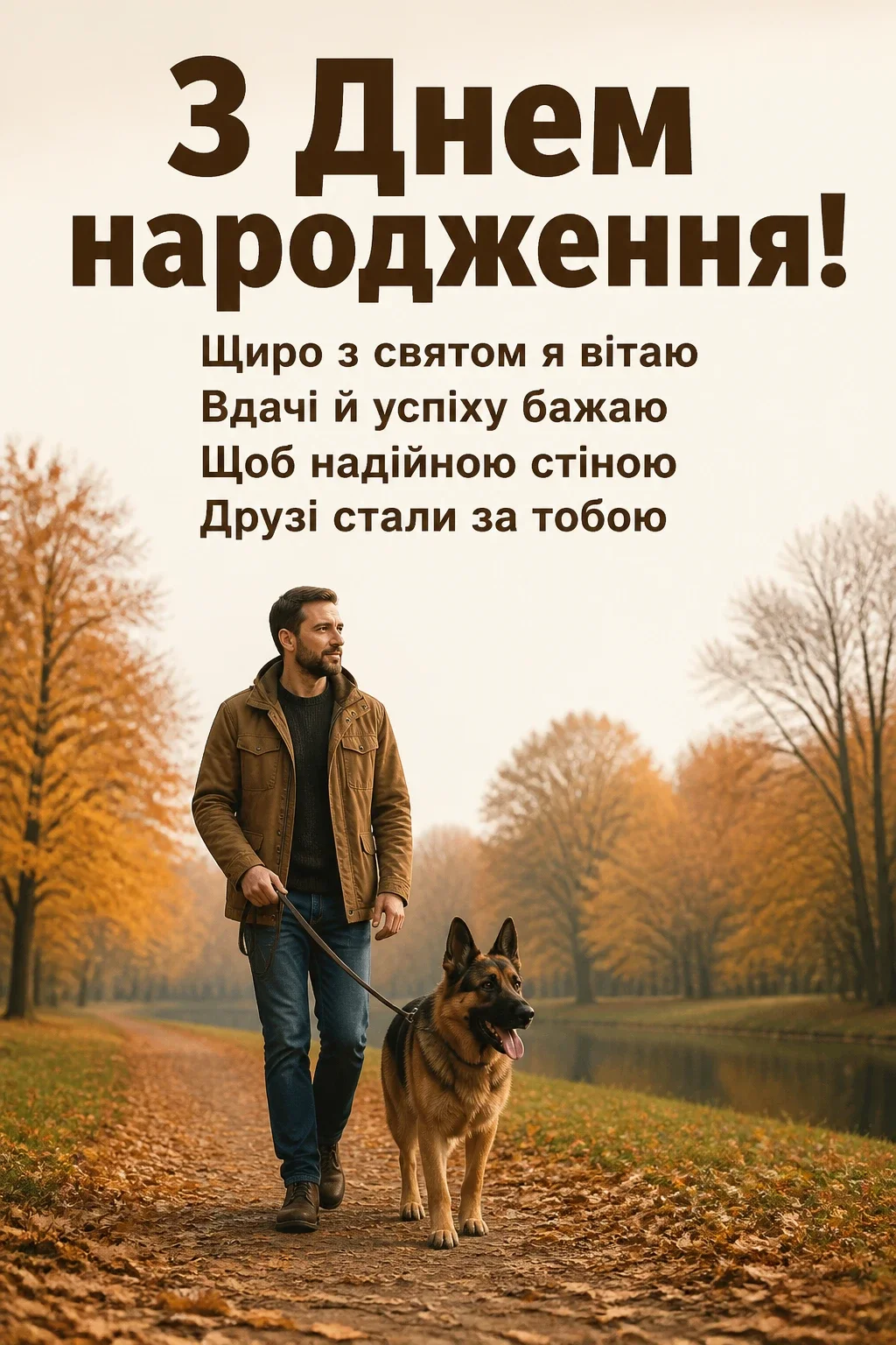 вітальні листівки з днем народження для чоловіків