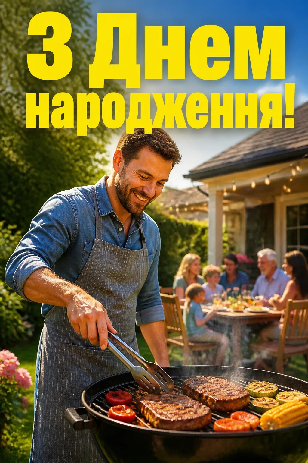 вітальні листівки з днем народження для чоловіків