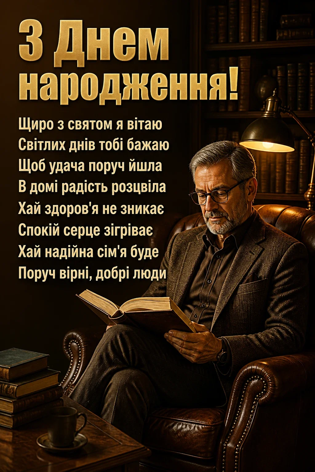 вітальні листівки з днем народження для чоловіків