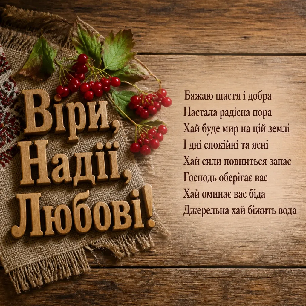 віра надія любов