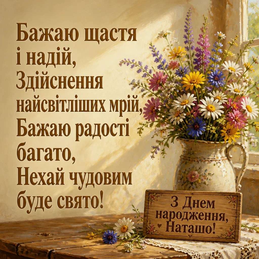 з днем народження наташа