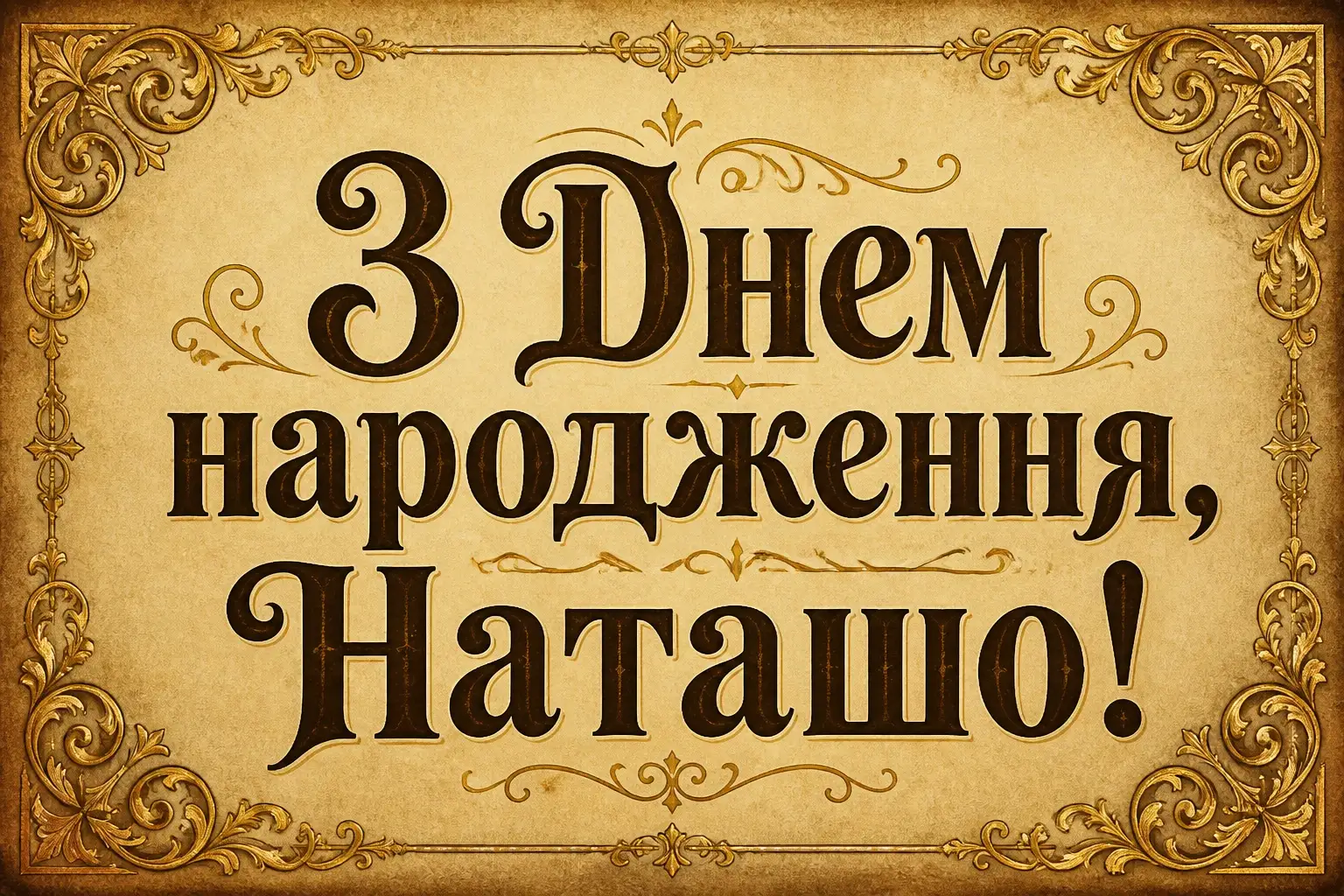 з днем народження наташа