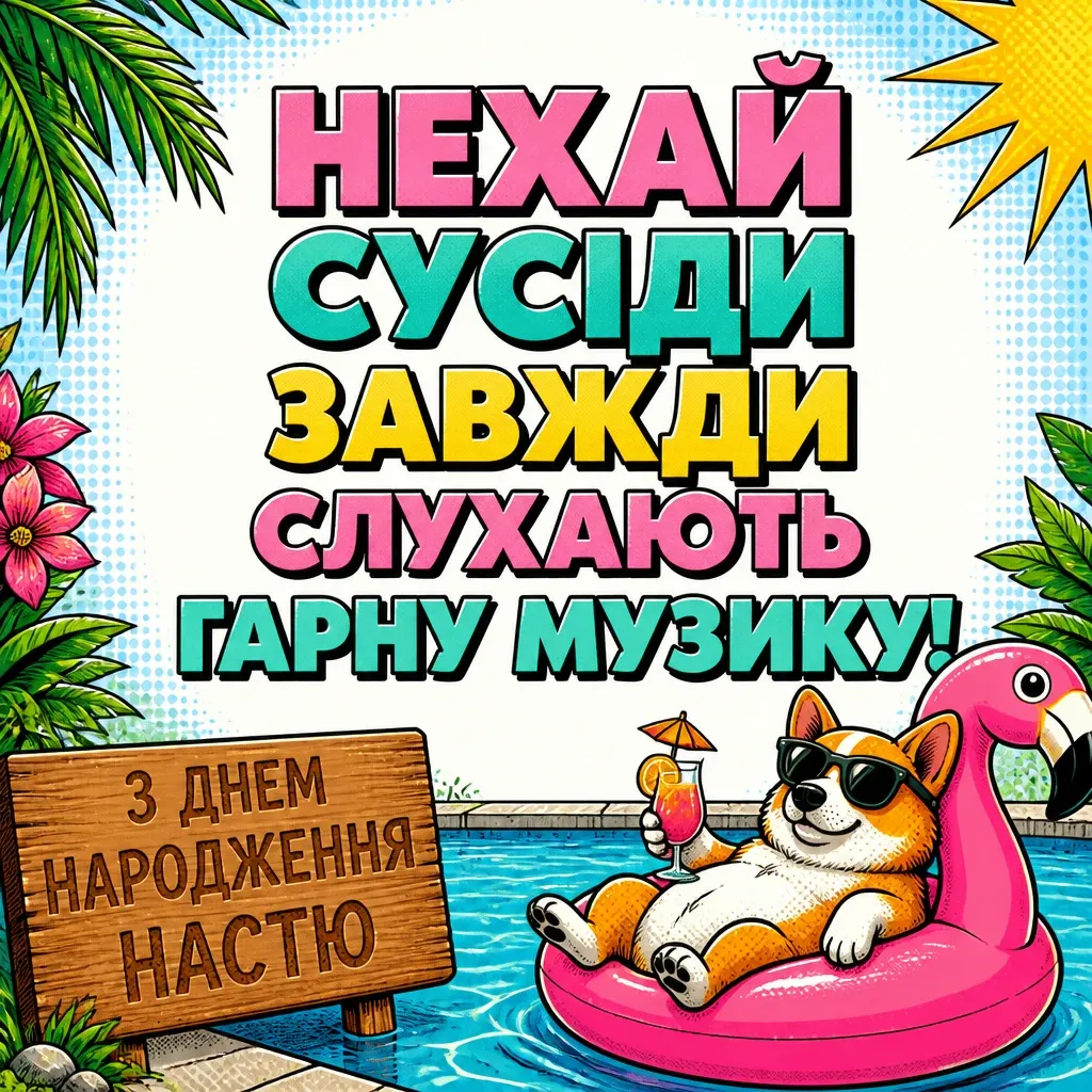 з днем народження настя