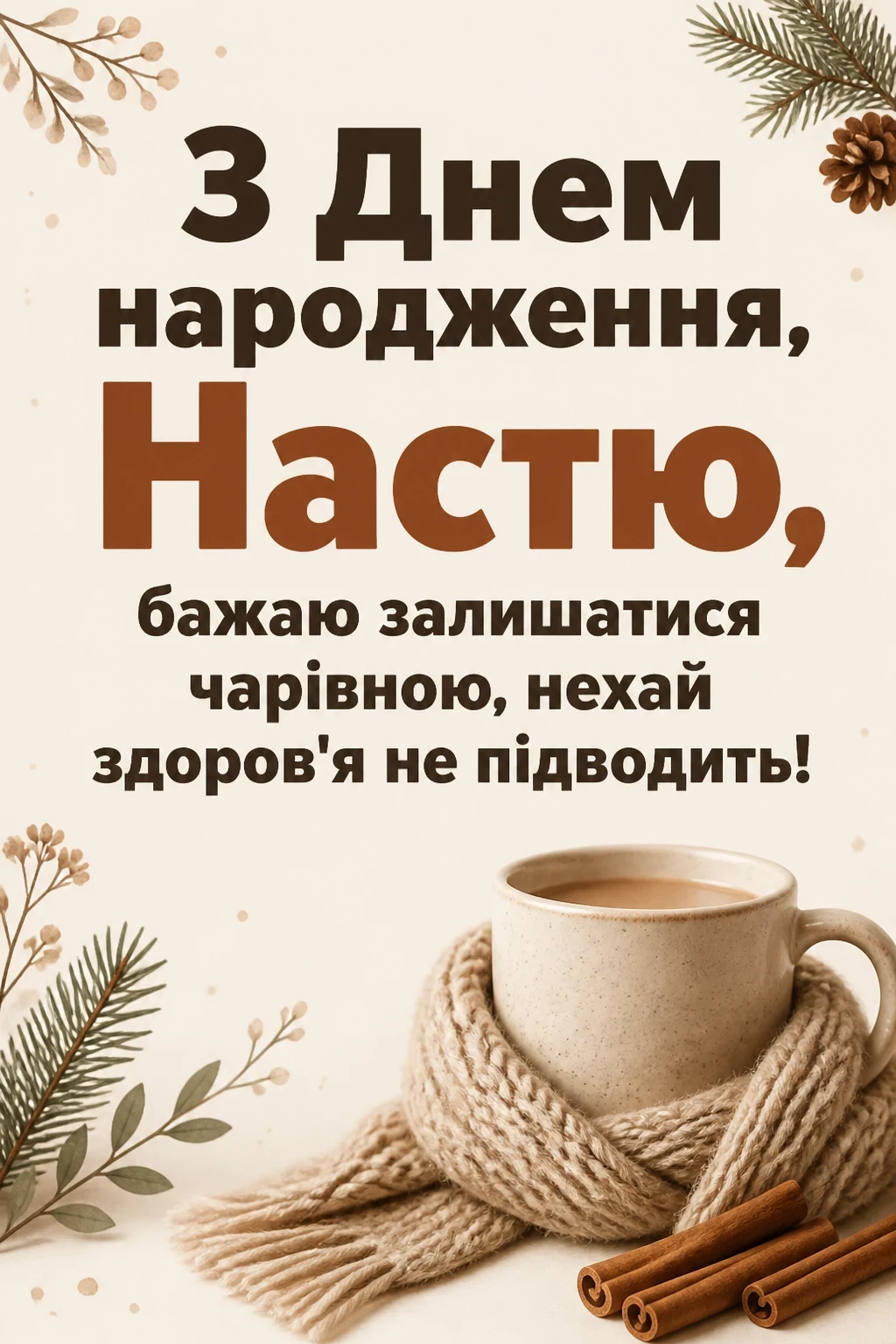 з днем народження настя