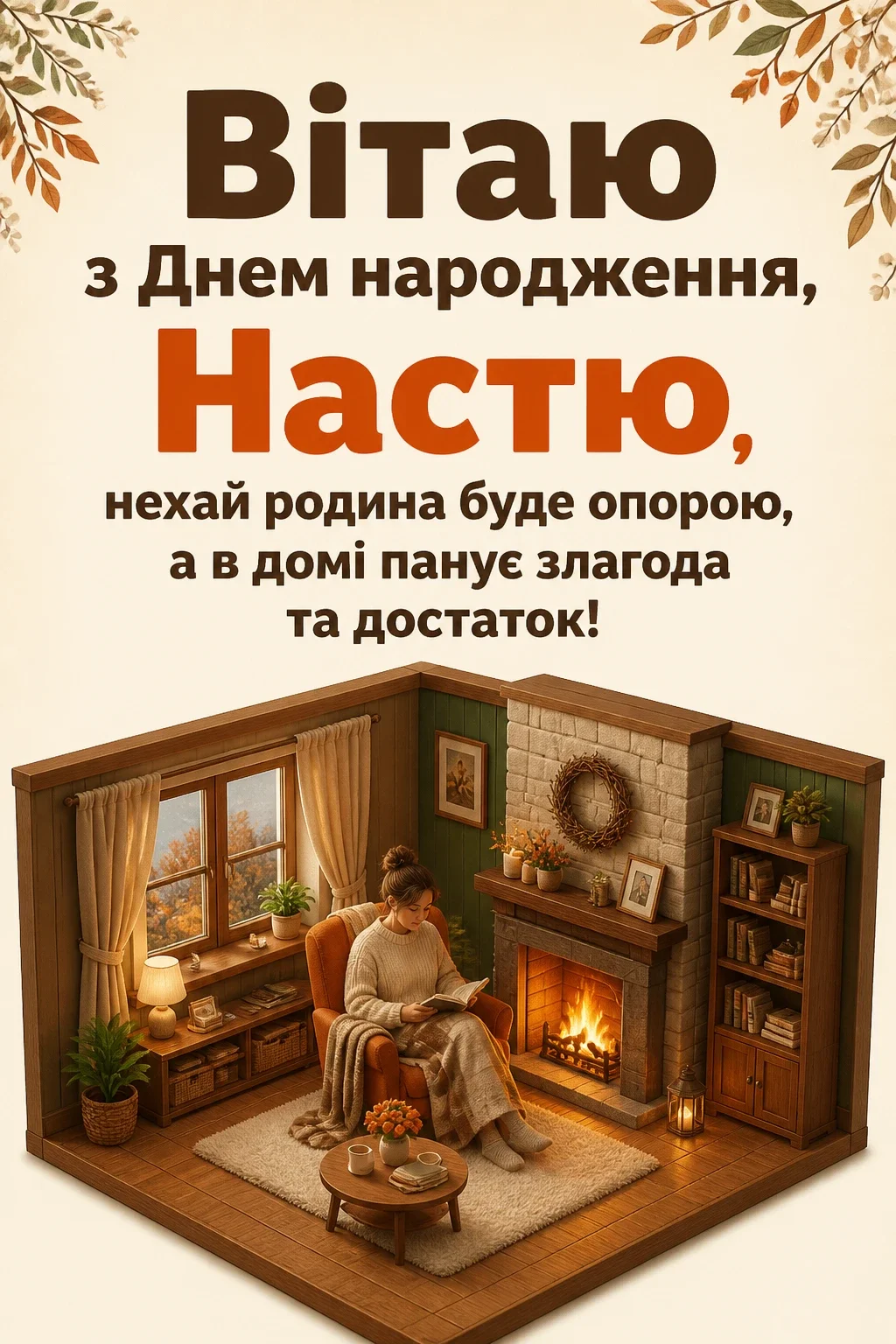 з днем народження настя