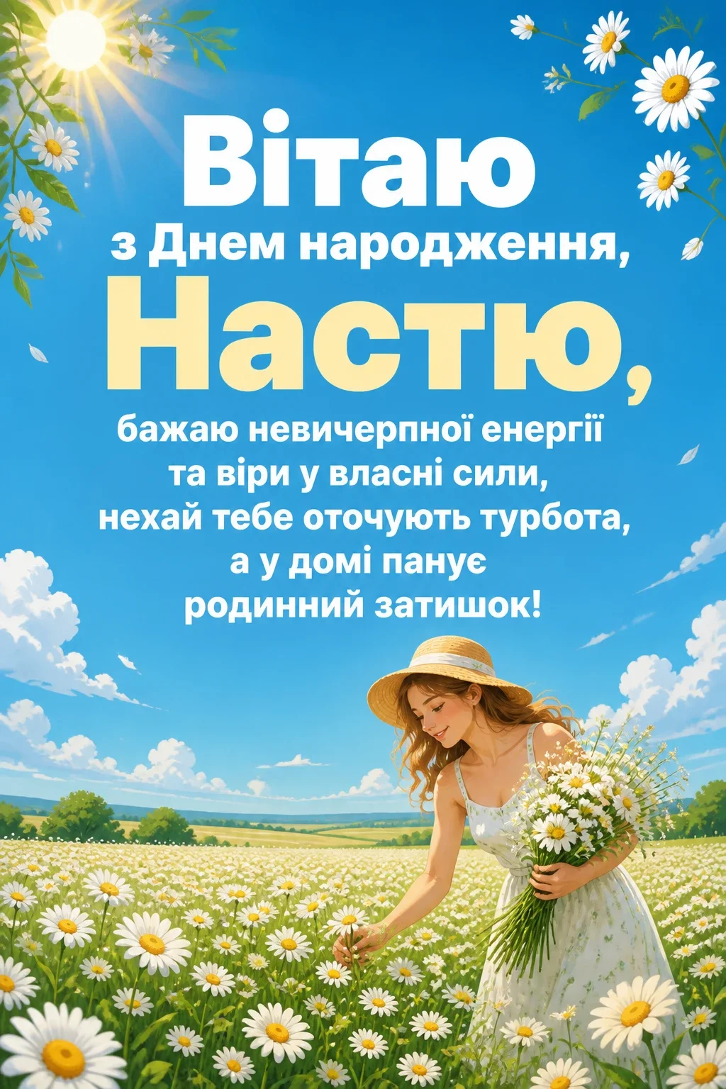 з днем народження настя