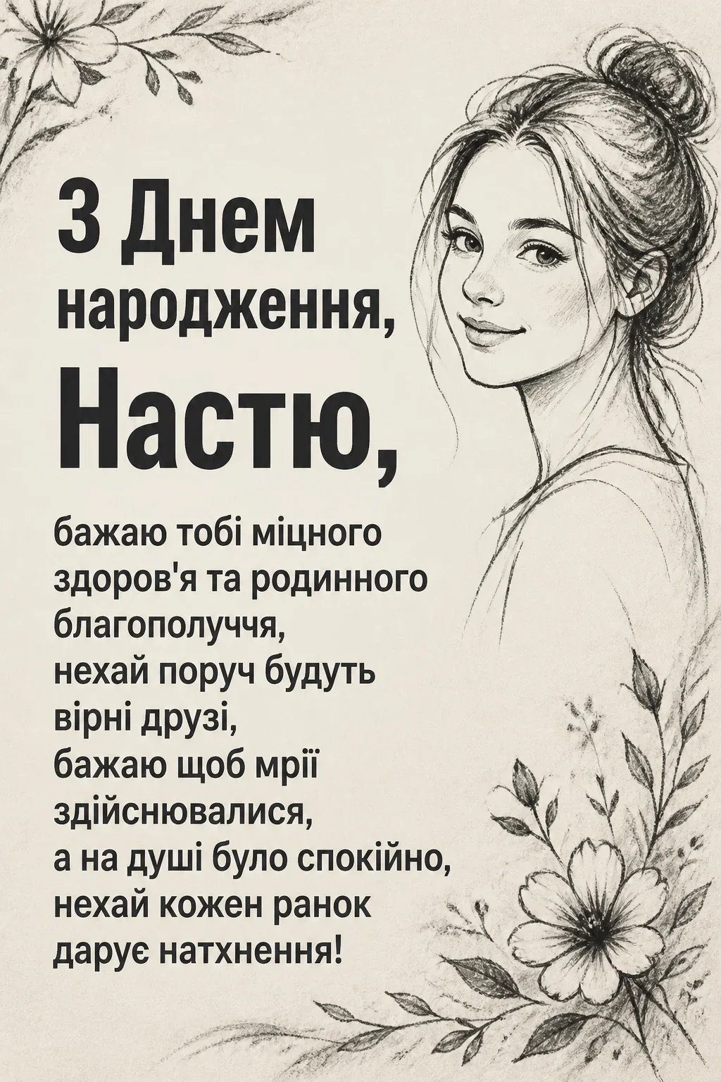 з днем народження настя