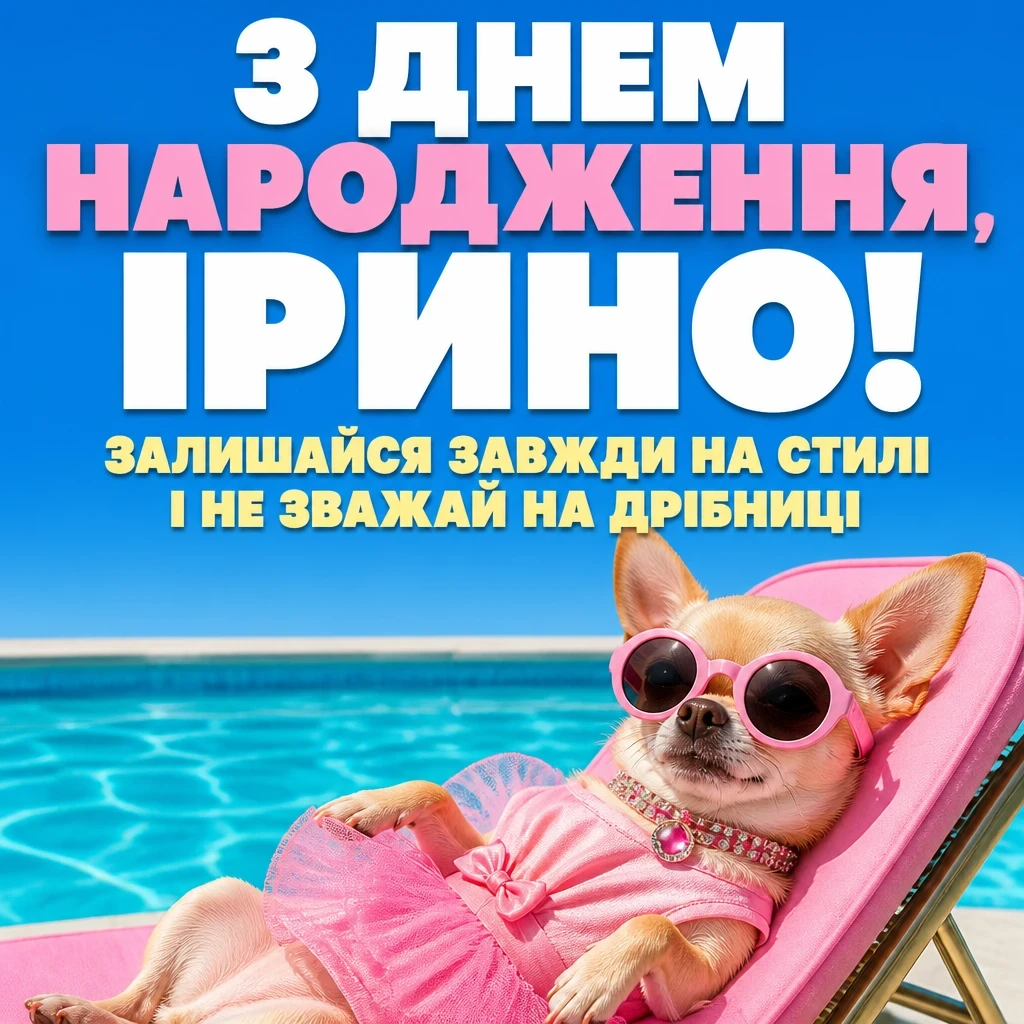 з днем народження ірина