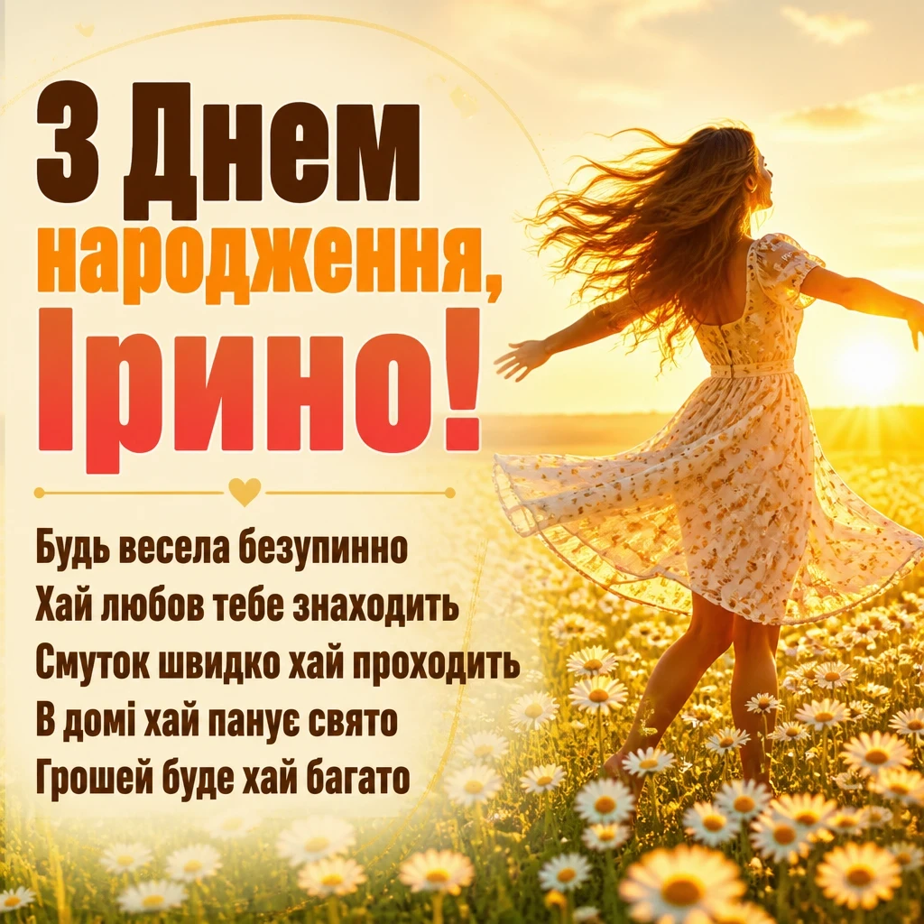 з днем народження ірина