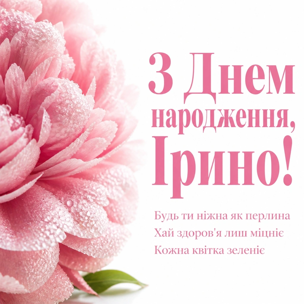 з днем народження ірина