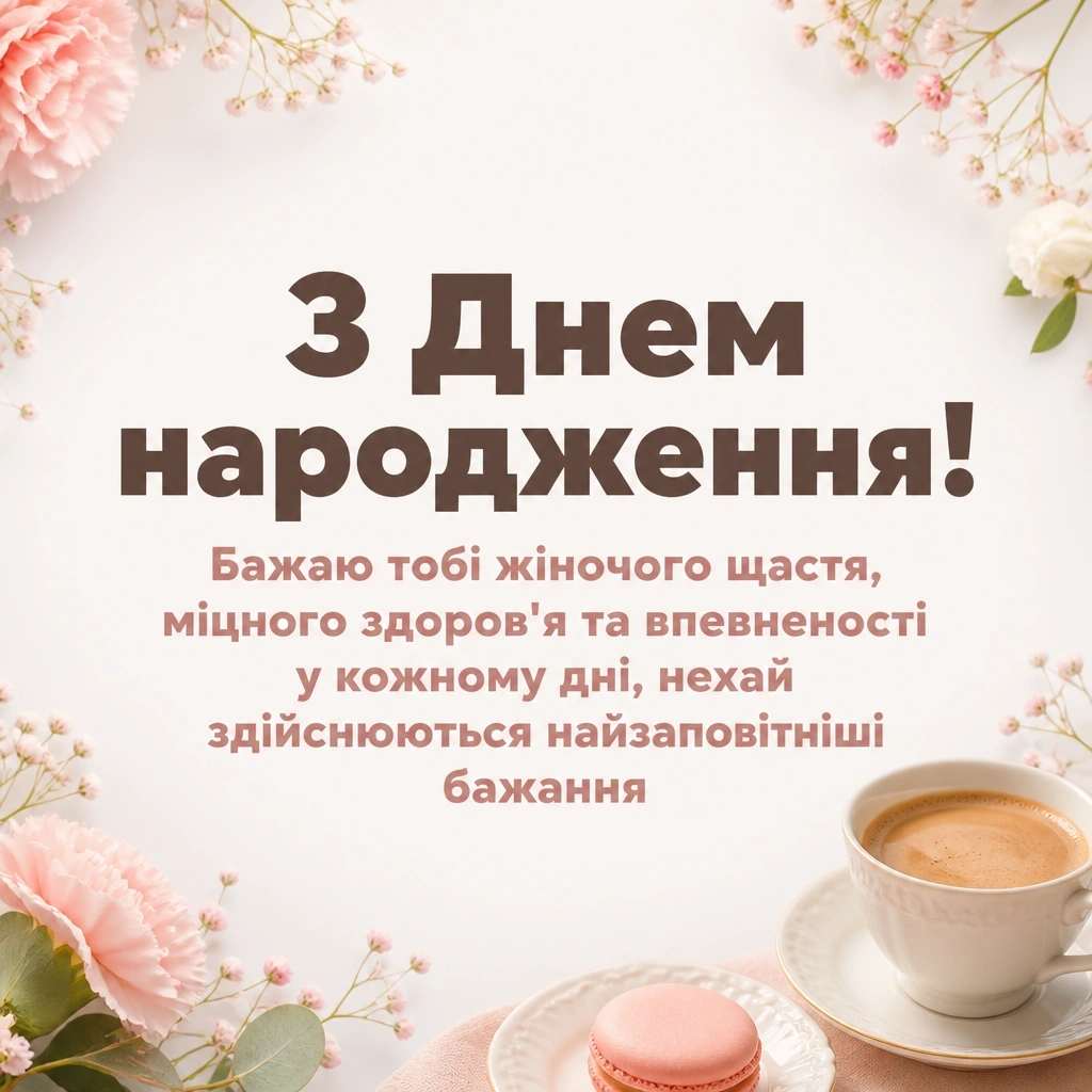 позитивні привітання з днем народження подрузі