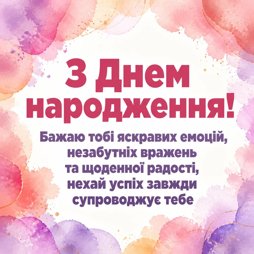 позитивні привітання з днем народження подрузі