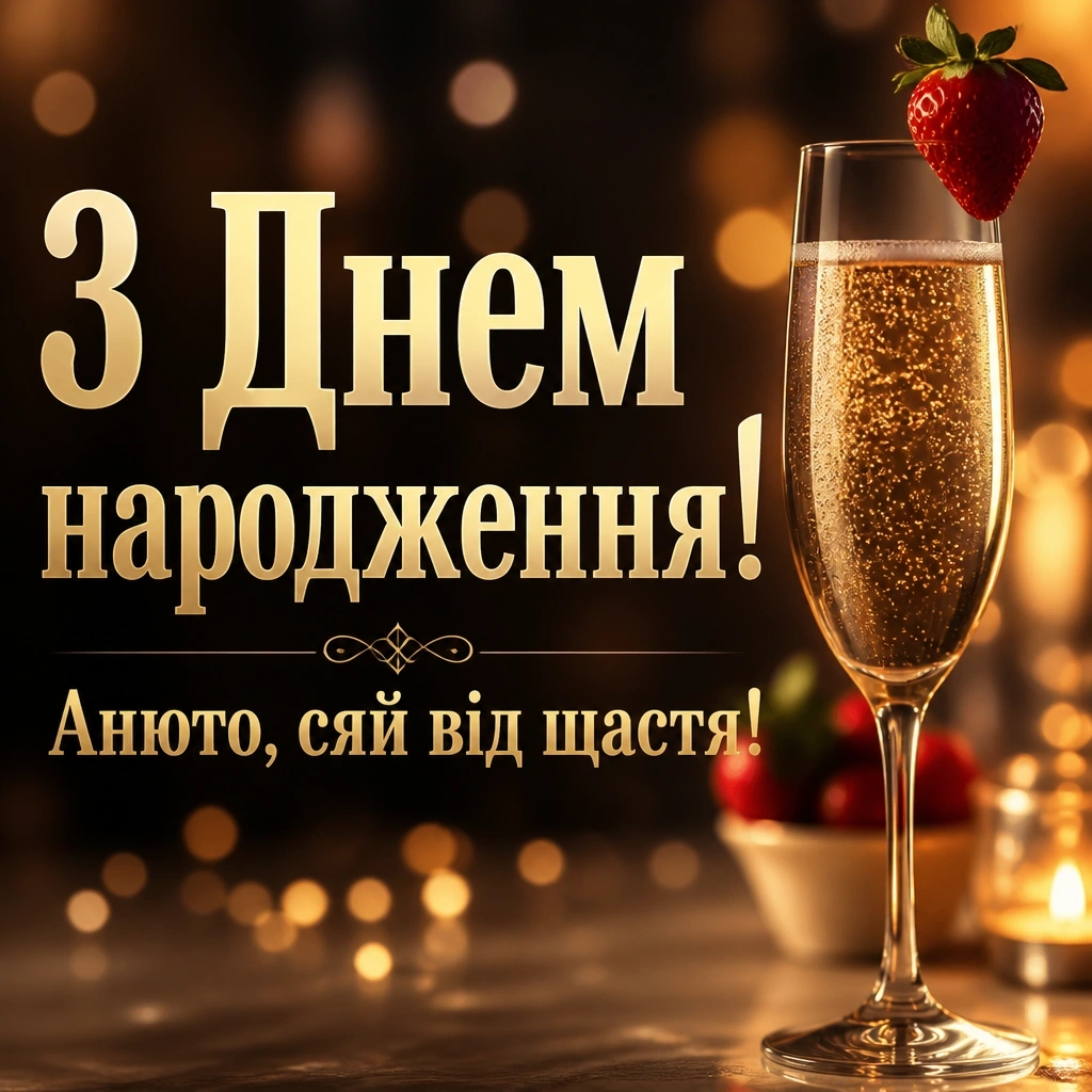з днем народження анюта
