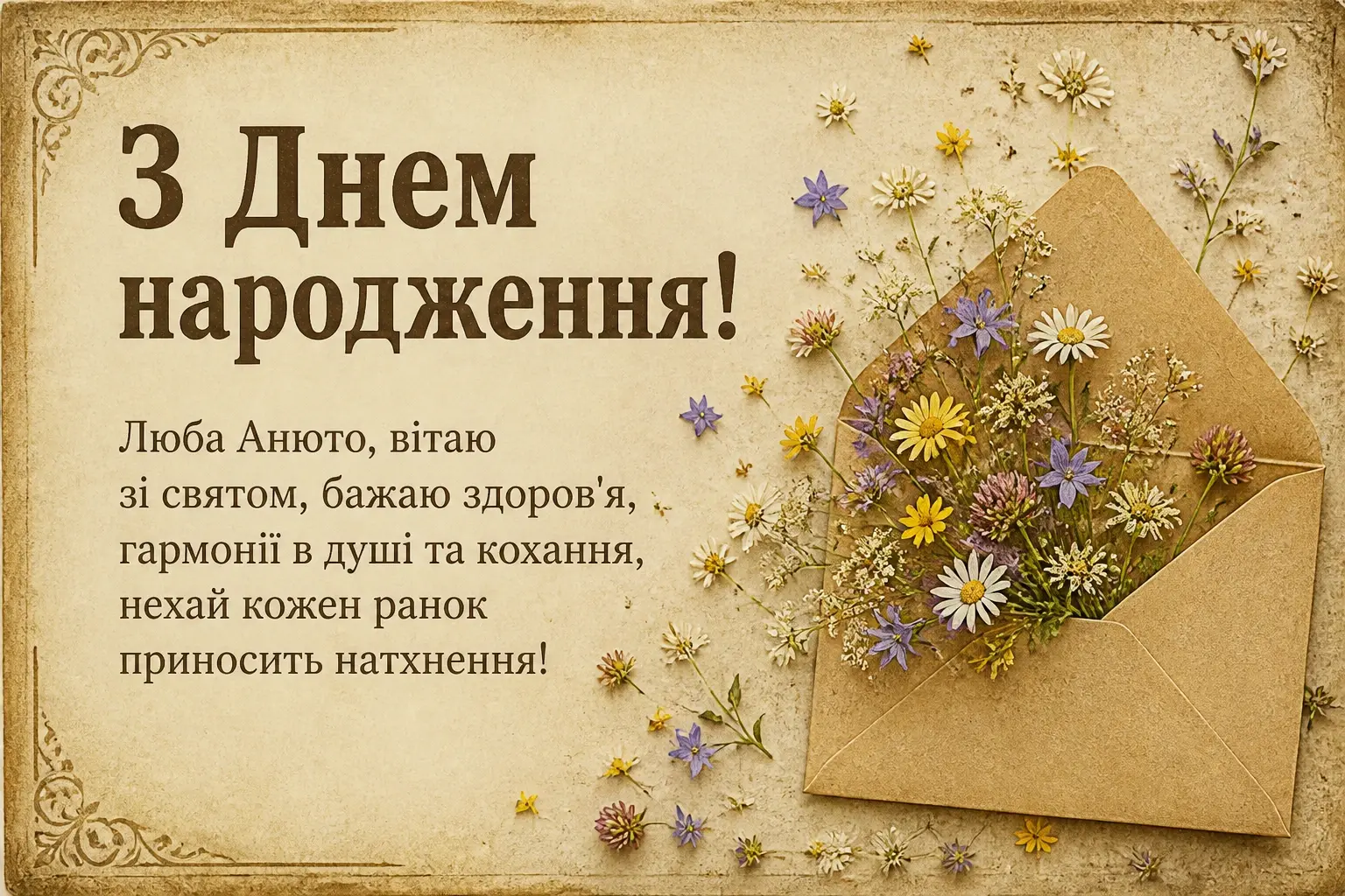 з днем народження анюта