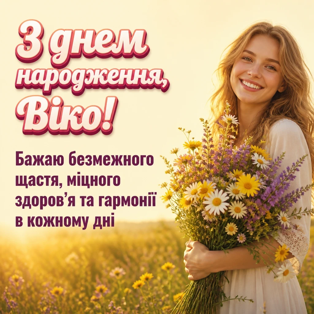 з днем народження віка