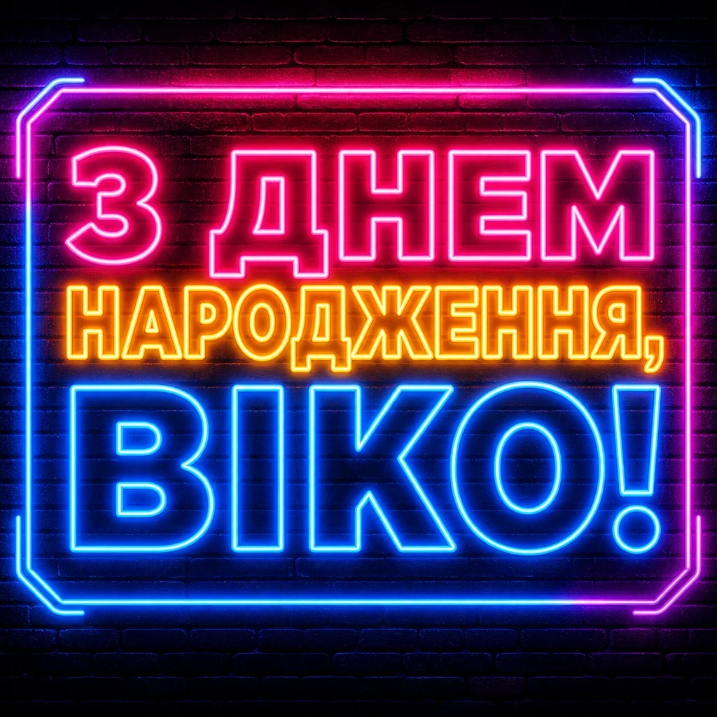 з днем народження віка