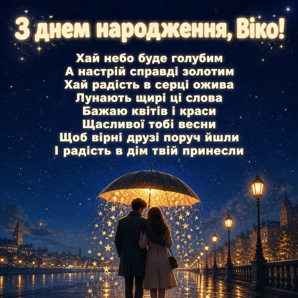 з днем народження віка