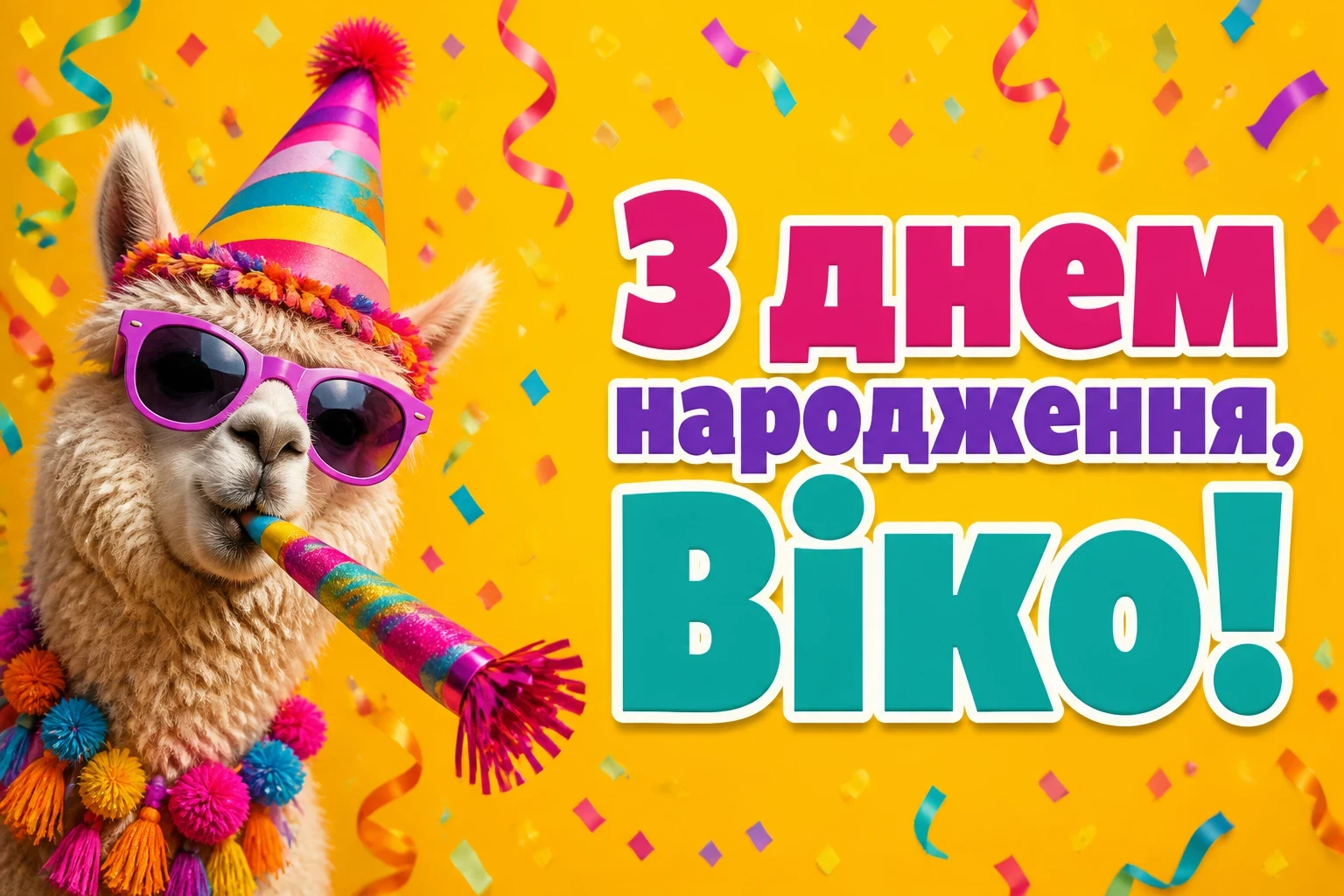 з днем народження віка