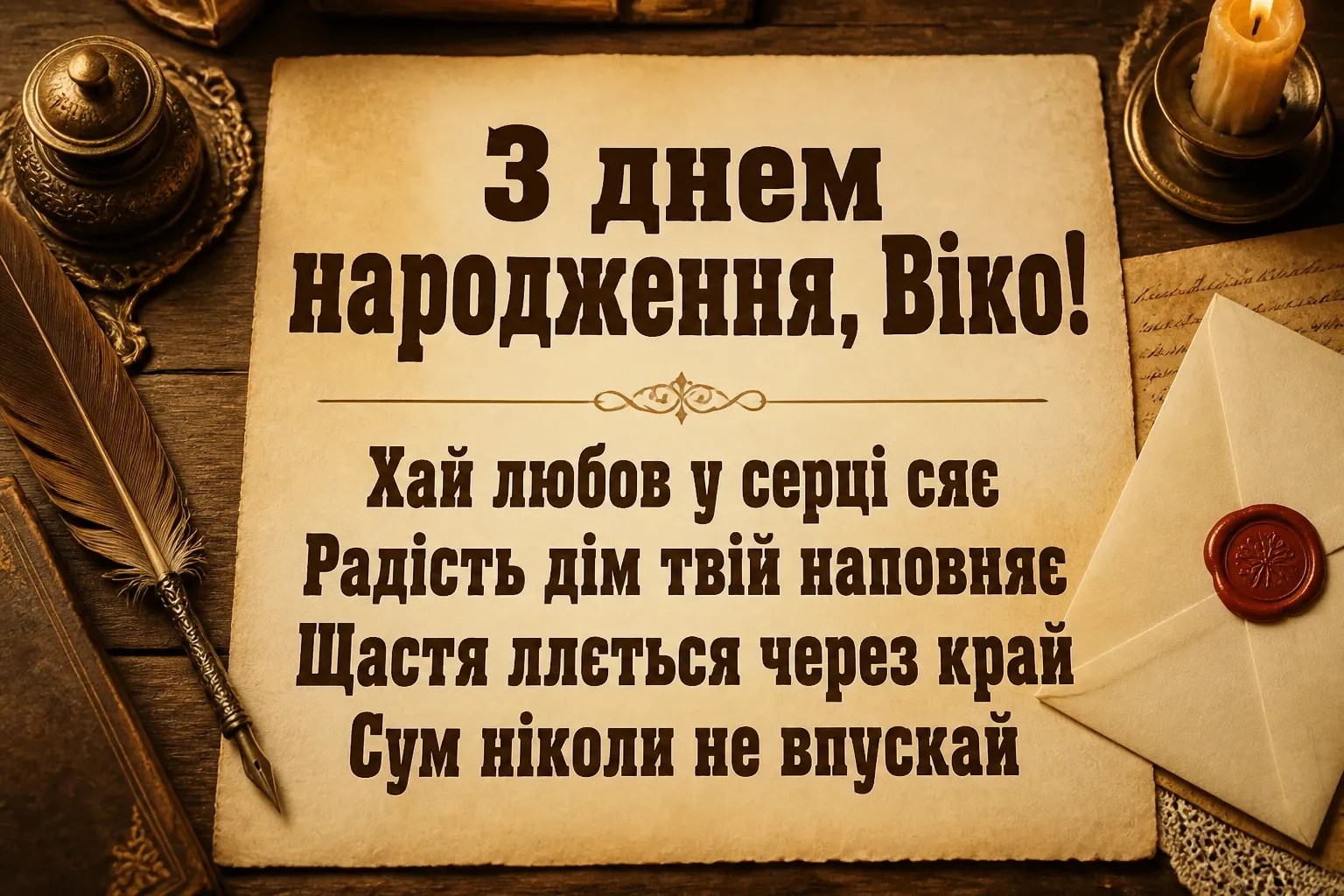 з днем народження віка