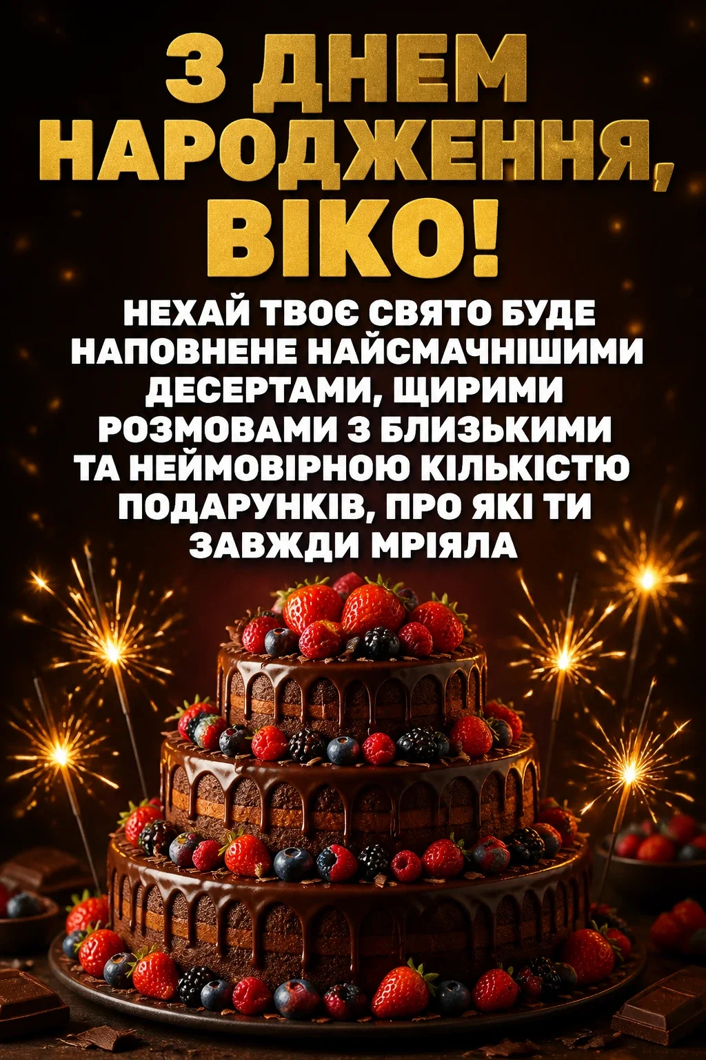 з днем народження віка