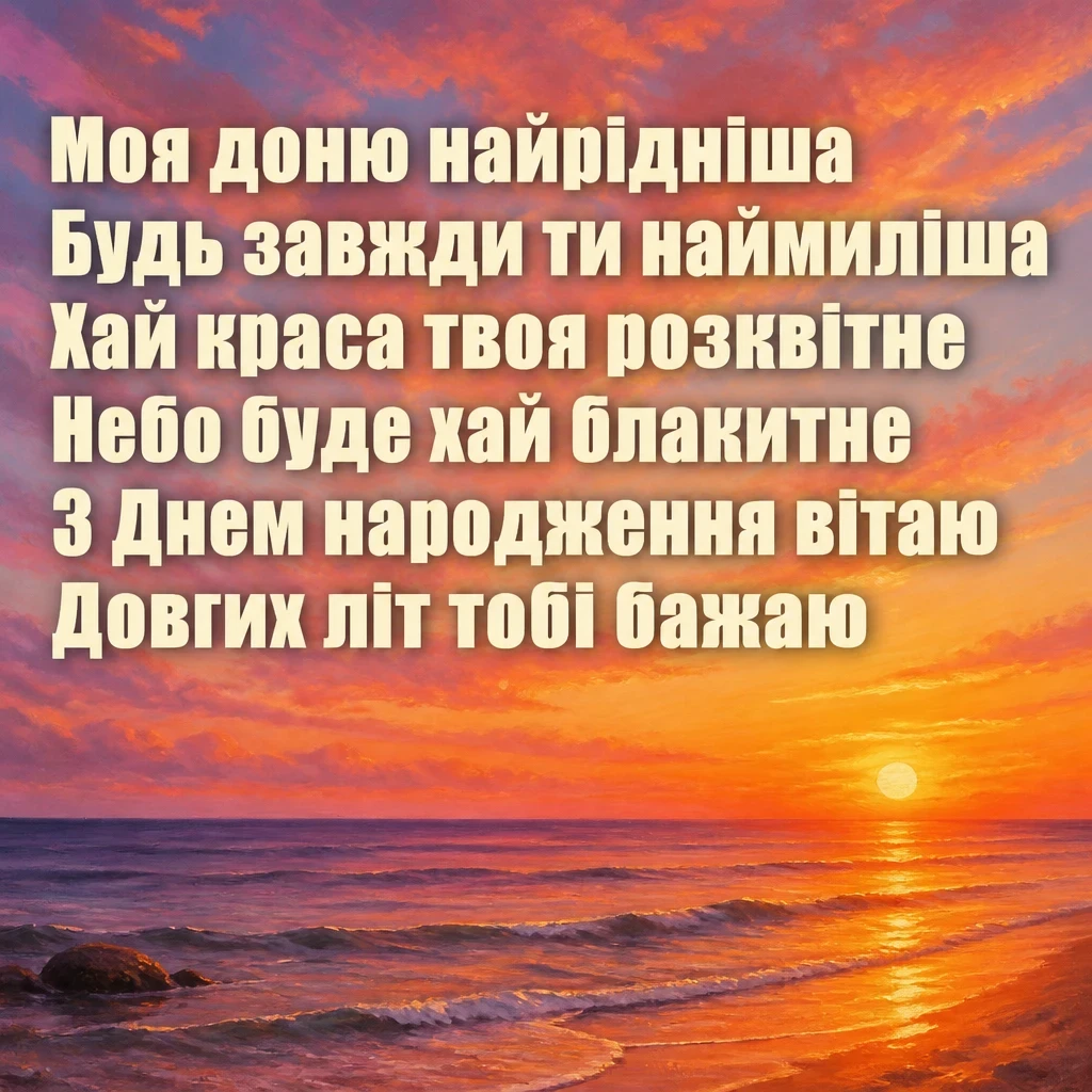 привітання з днем народження дочці до сліз у віршах