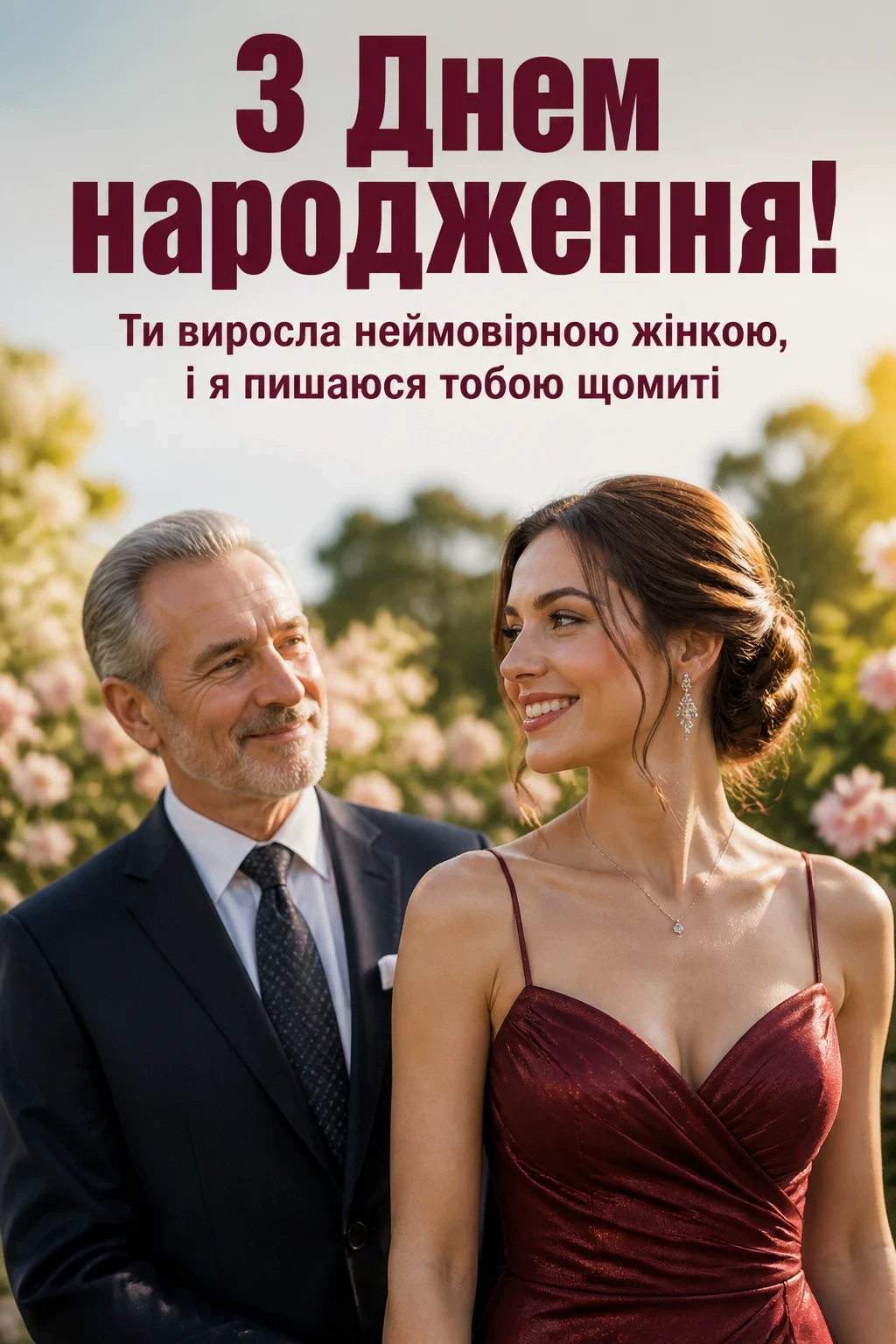 привітання з днем народження дочці до сліз у віршах