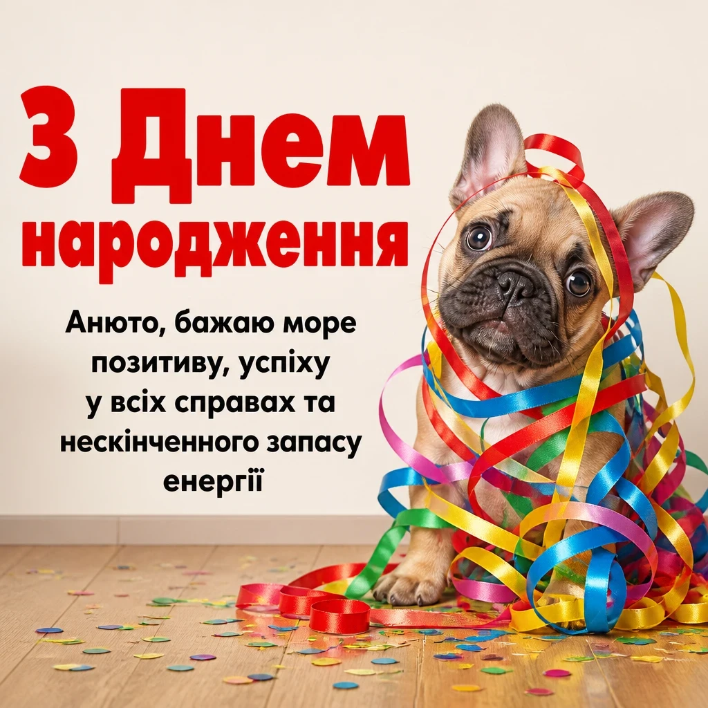 анюта з днем народження