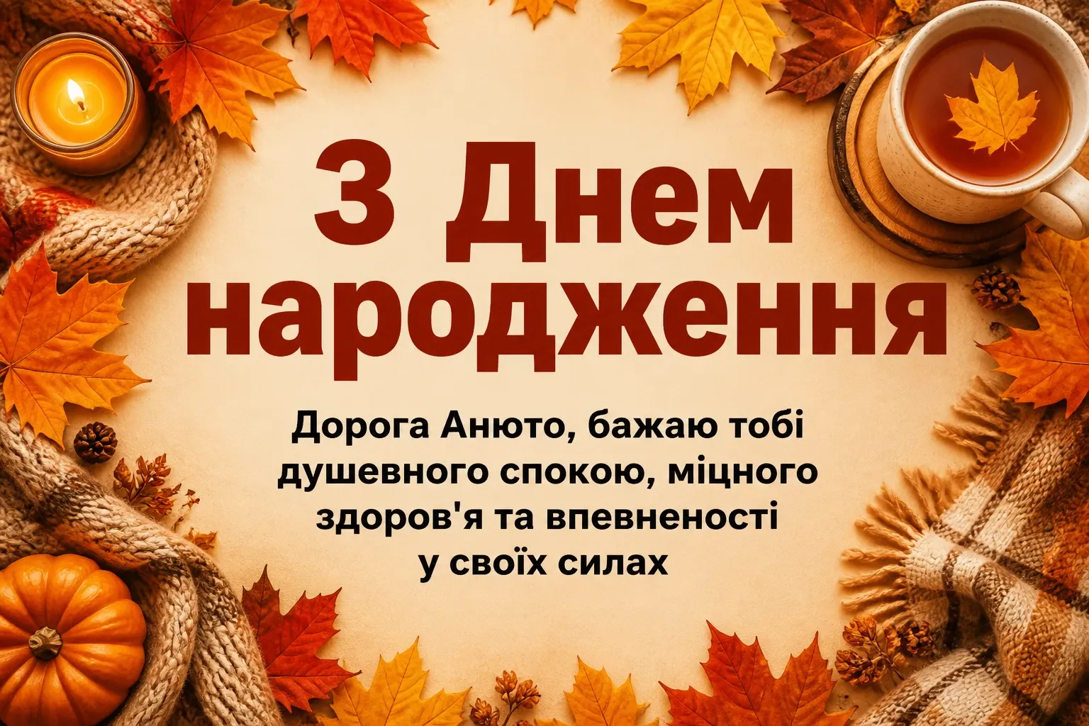 анюта з днем народження