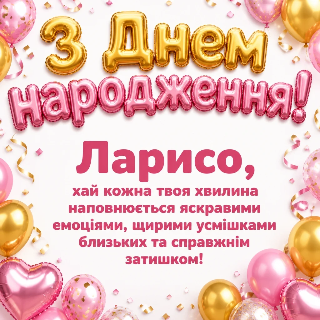 з днем народження лариса