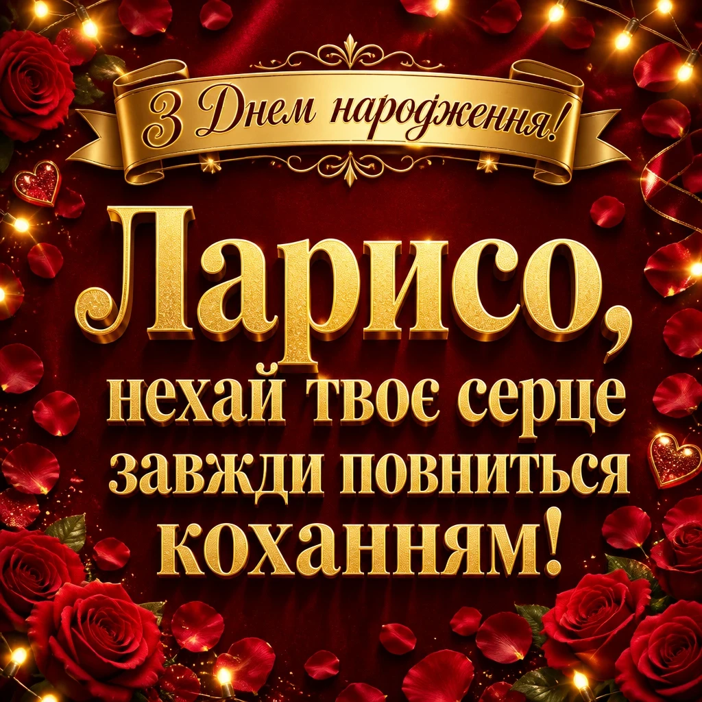 з днем народження лариса