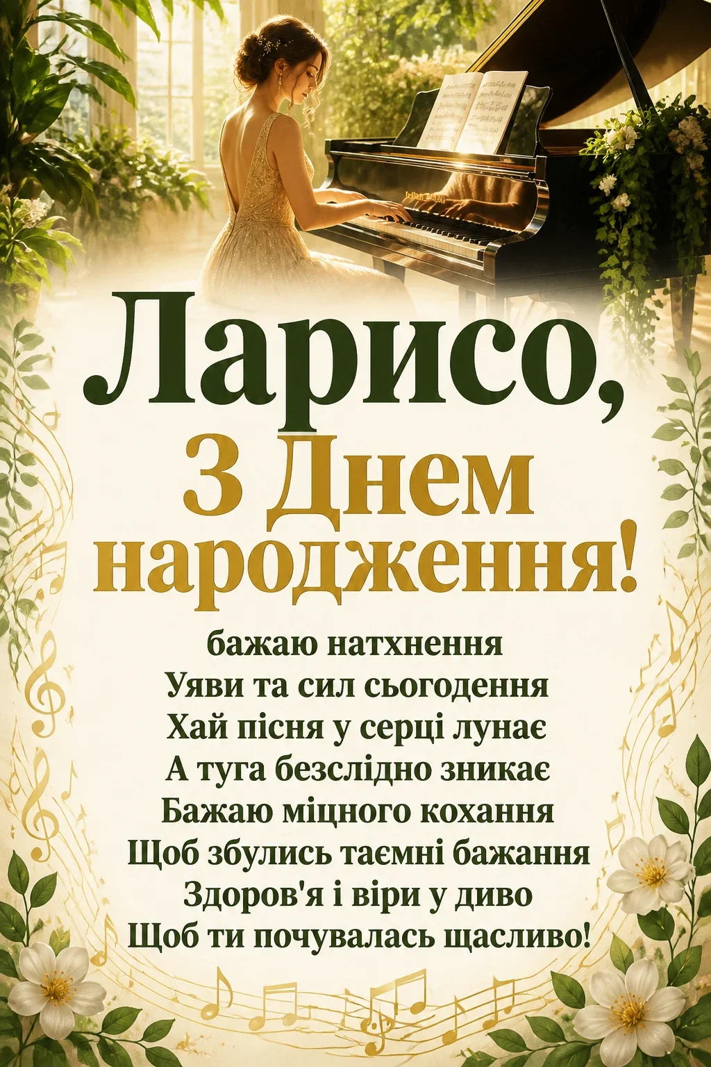 з днем народження лариса
