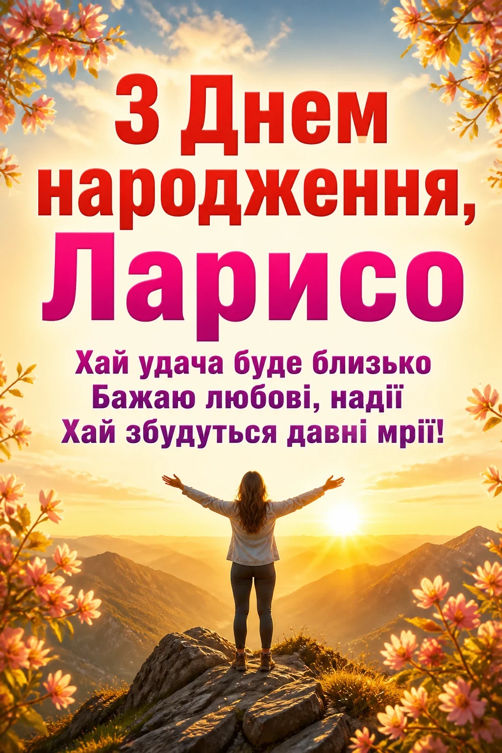 з днем народження лариса