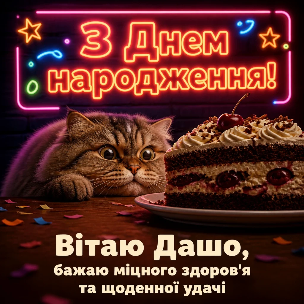 з днем народження даша