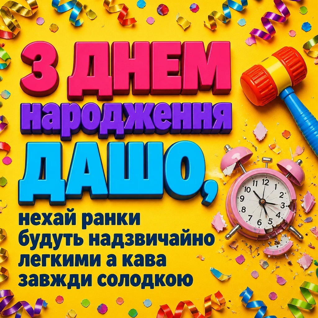 з днем народження даша