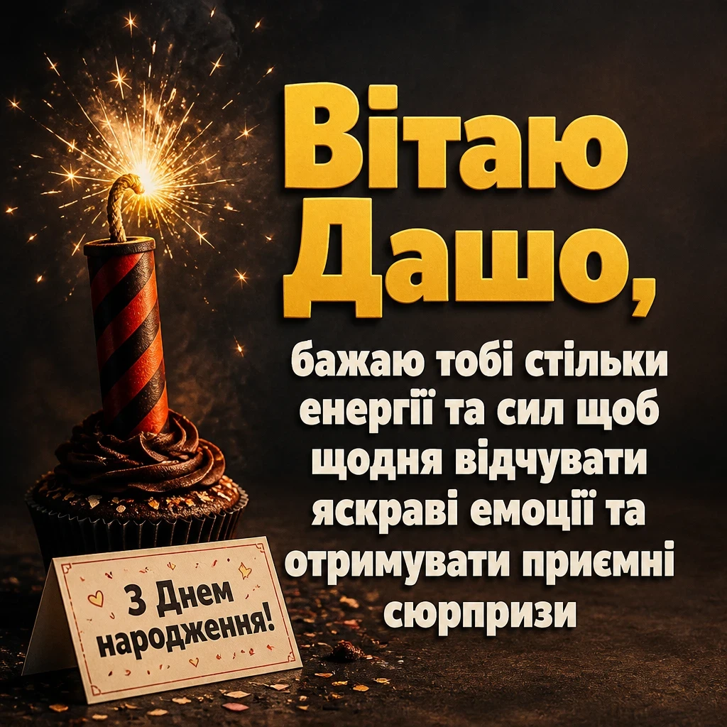 з днем народження даша